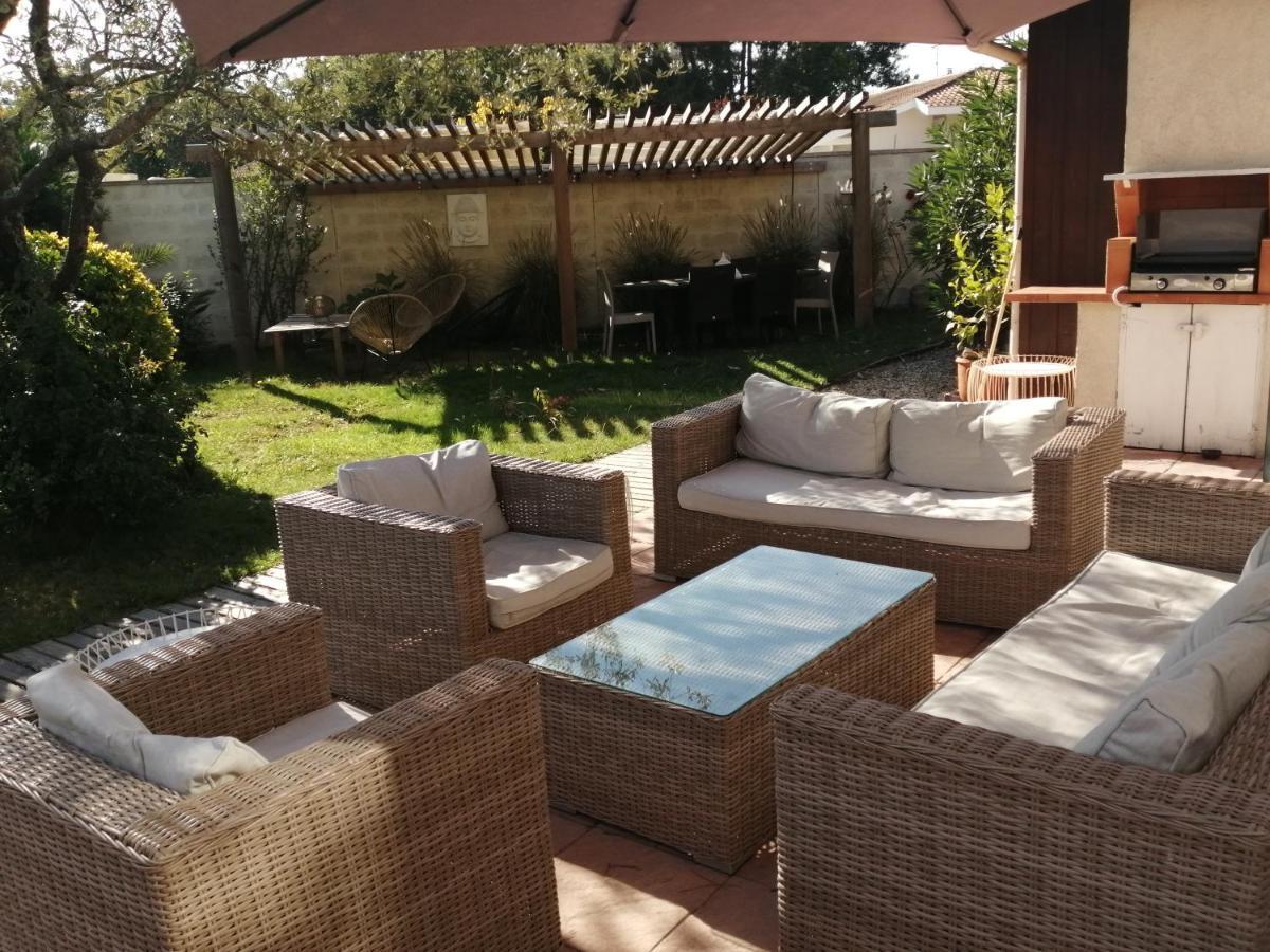 Maison Familiale En Bois Avec Piscine, Proche Du Bassin Gujan-Mestras Exterior foto
