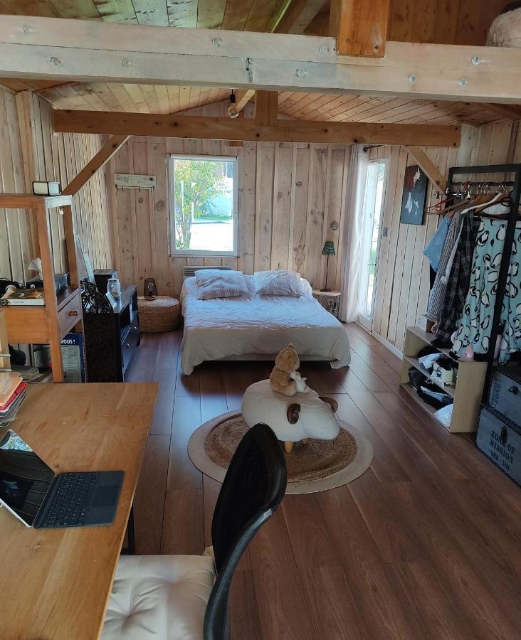 Maison Familiale En Bois Avec Piscine, Proche Du Bassin Gujan-Mestras Exterior foto